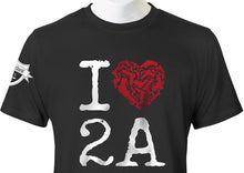 Load image into Gallery viewer, &quot;I Heart 2A&quot; 2nd Amendment T-Shirt
